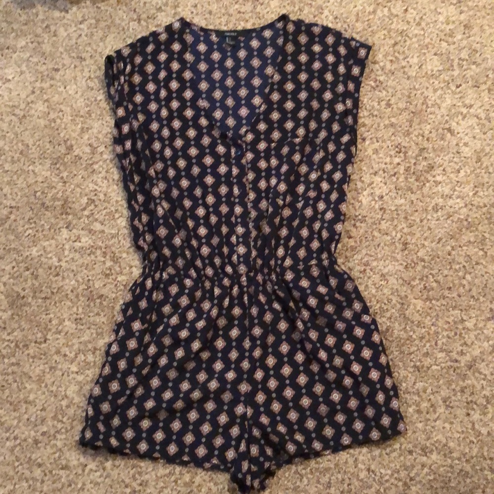 Navy Blue Romper